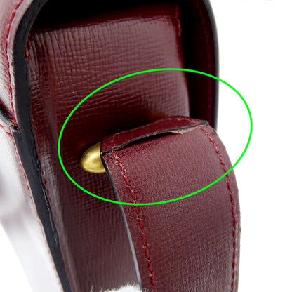Cartier カルティエ ショルダーバッグ マスト ボルドー レザー レディース 【中古】