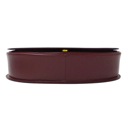 Cartier カルティエ ショルダーバッグ マスト ボルドー レザー レディース 【中古】