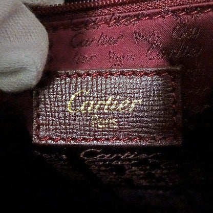 Cartier カルティエ ショルダーバッグ マスト ボルドー レザー レディース 【中古】