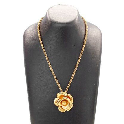 CHANEL シャネル ネックレス カメリア ゴールド レディース 99P刻印【中古】