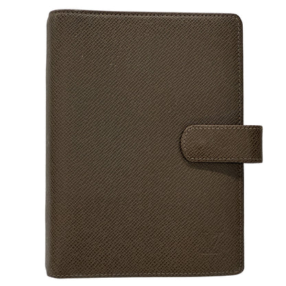 LOUIS VUITTON ルイ・ヴィトン アジェンダMM 手帳カバー タイガ グリズリ ブラウン R20432 レディース メンズ 【中古】