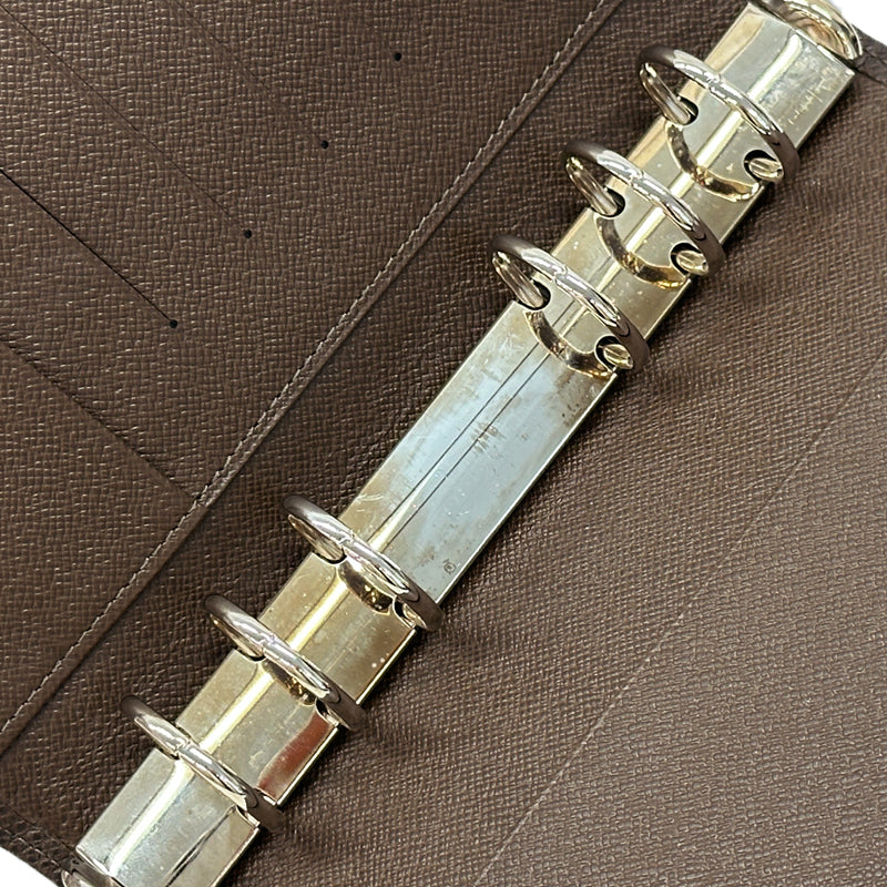 LOUIS VUITTON ルイ・ヴィトン アジェンダMM 手帳カバー タイガ グリズリ ブラウン R20432 レディース メンズ 【中古】