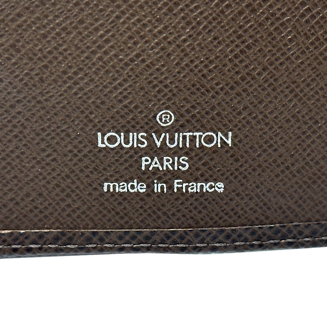 LOUIS VUITTON ルイ・ヴィトン アジェンダMM 手帳カバー タイガ グリズリ ブラウン R20432 レディース メンズ 【中古】