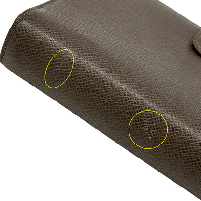 LOUIS VUITTON ルイ・ヴィトン アジェンダMM 手帳カバー タイガ グリズリ ブラウン R20432 レディース メンズ 【中古】