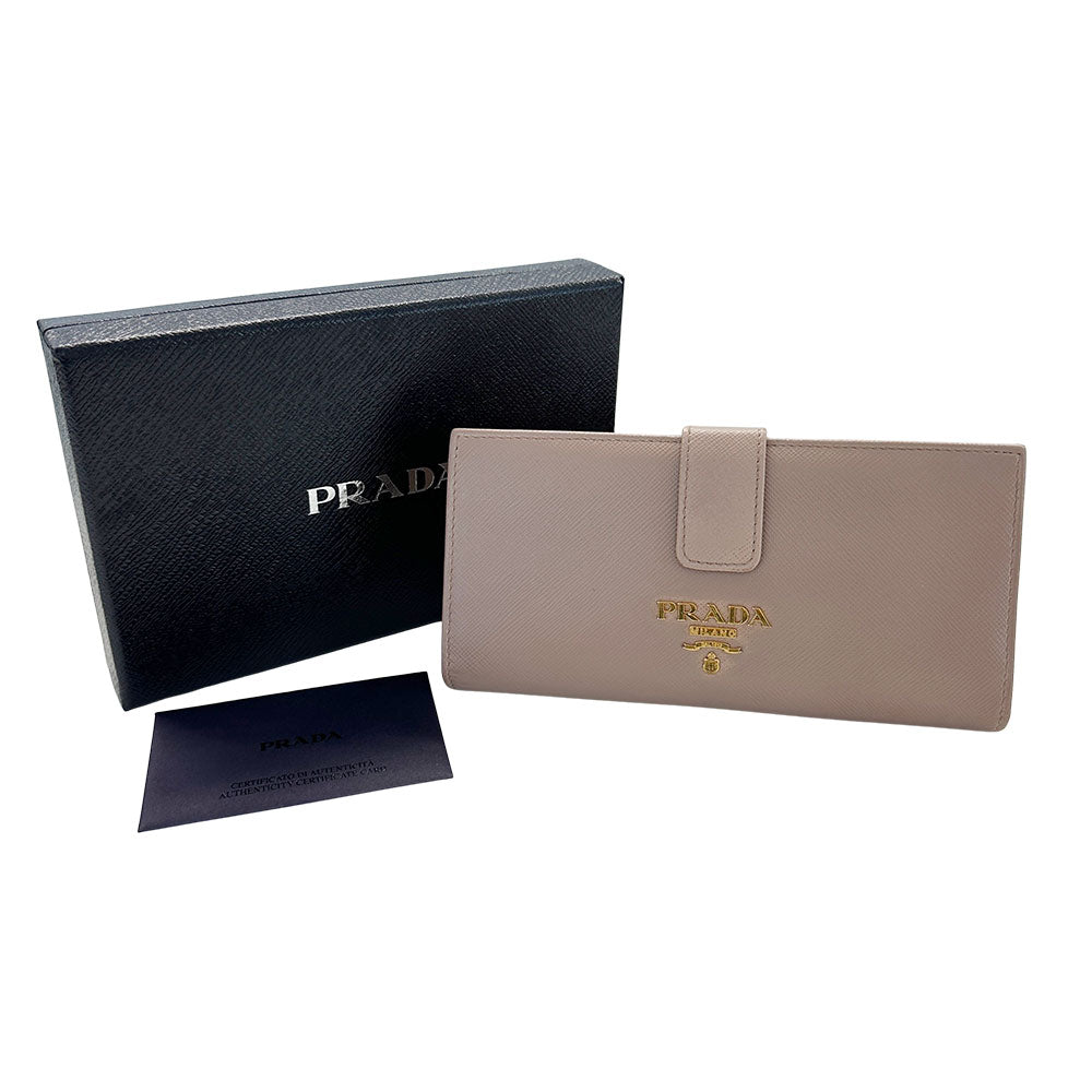 PRADA プラダ 長財布 CIPRIA ピンク １MV025 レディース 【中古】
