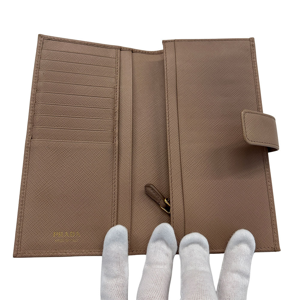 PRADA プラダ 長財布 CIPRIA ピンク １MV025 レディース 【中古】