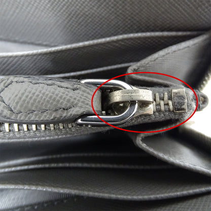 PRADA プラダ 長財布 グレー レディース 【中古】