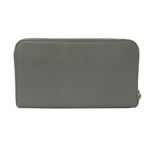 PRADA プラダ 長財布 グレー レディース 【中古】