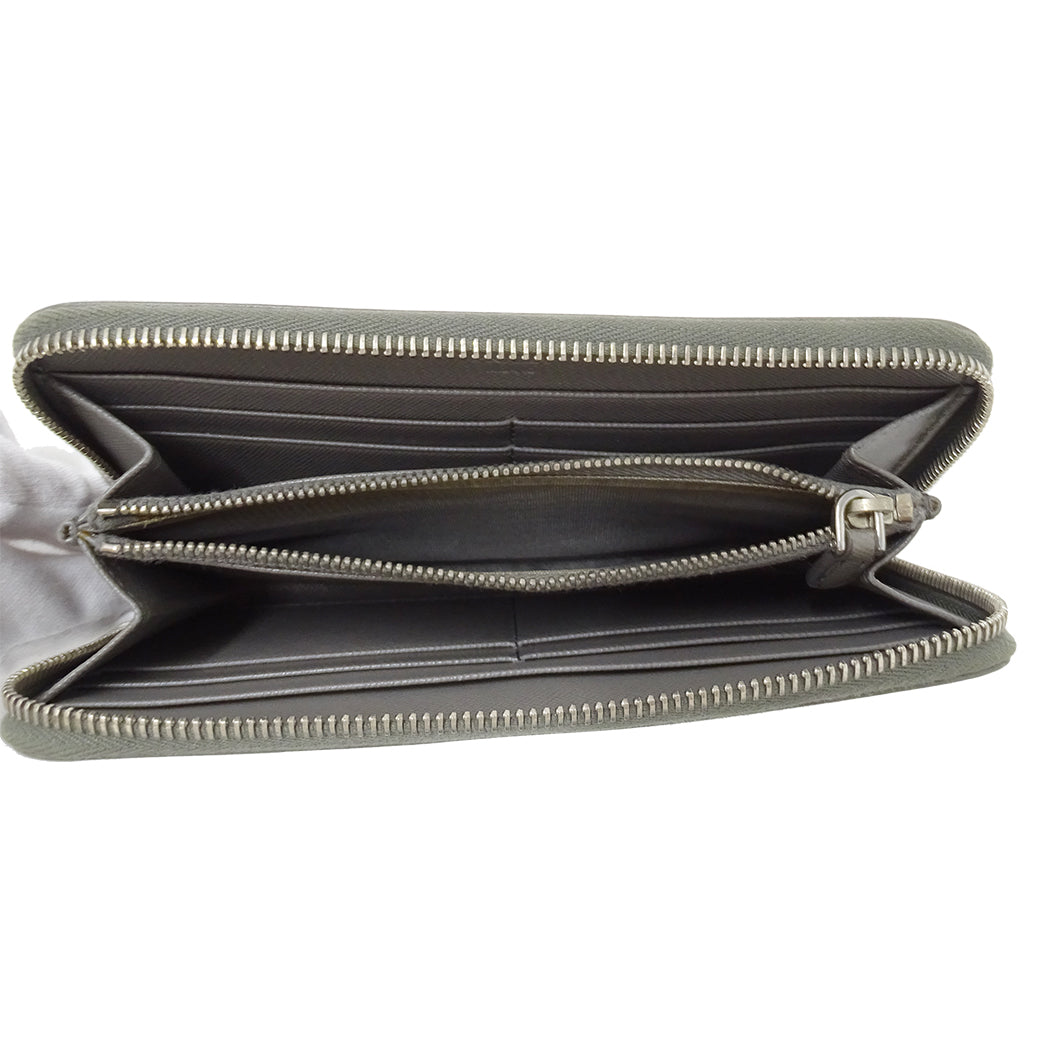 PRADA プラダ 長財布 グレー レディース 【中古】