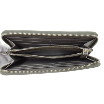 PRADA プラダ 長財布 グレー レディース 【中古】
