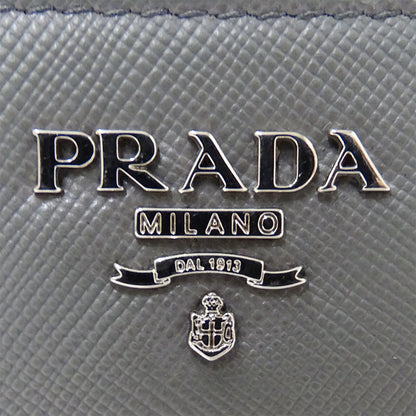 PRADA プラダ 長財布 グレー レディース 【中古】