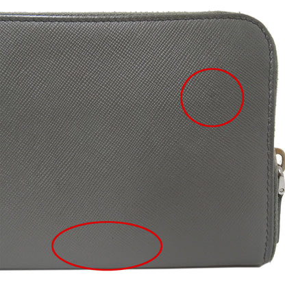 PRADA プラダ 長財布 グレー レディース 【中古】
