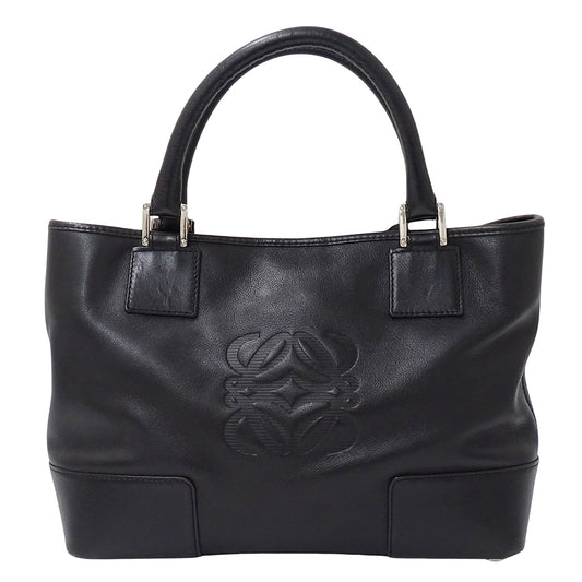 LOEWE ロエベ ハンドバッグ フスタ ブラック レザー レディース 【中古】