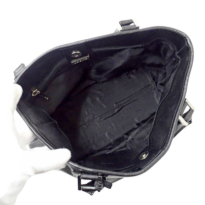 LOEWE ロエベ ハンドバッグ フスタ ブラック レザー レディース 【中古】