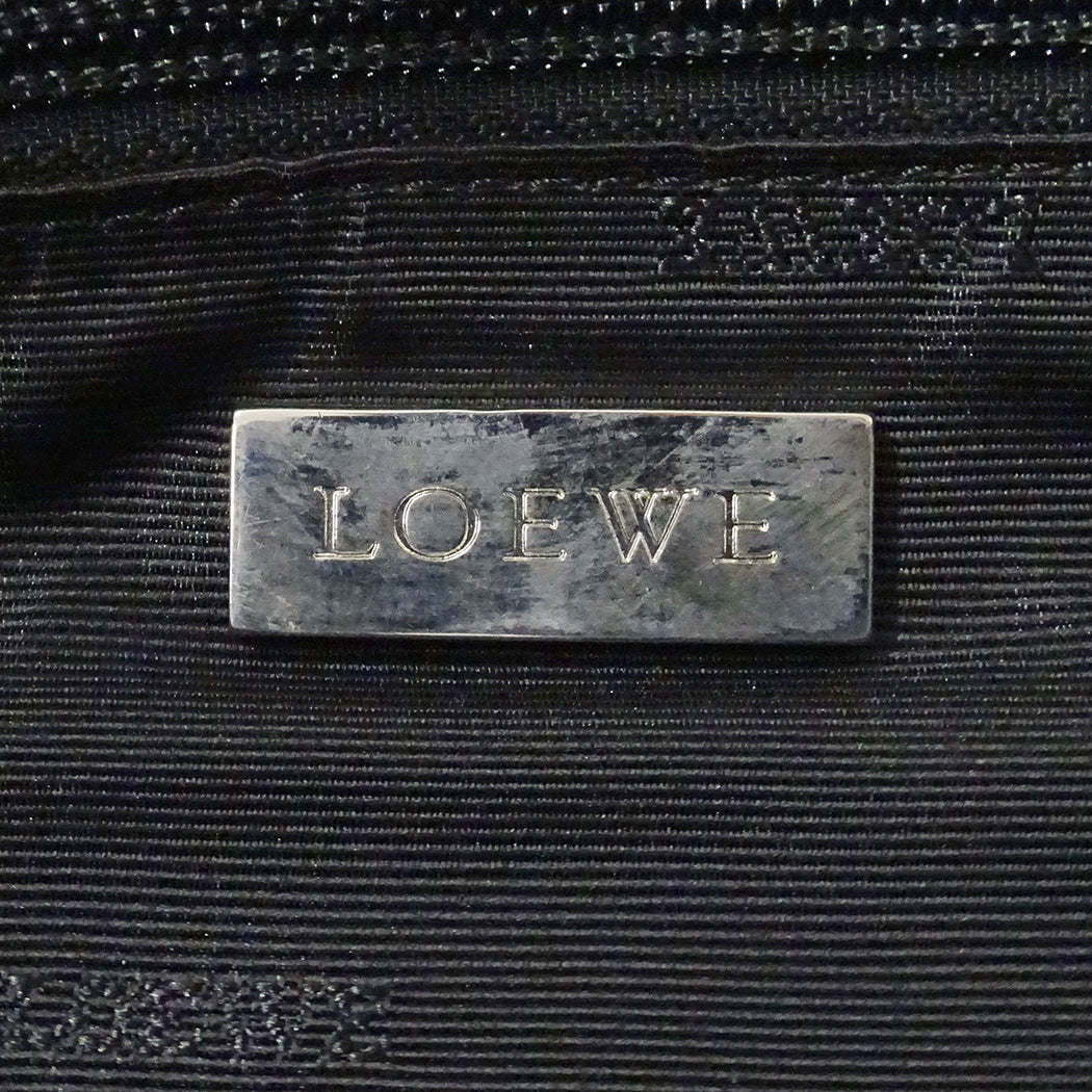 LOEWE ロエベ ハンドバッグ フスタ ブラック レザー レディース 【中古】