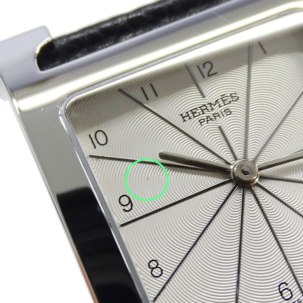 HERMES エルメス Hウォッチ HH1.510 ボーイズ 腕時計 クオーツ QZ ステンレス レザー □A 磨き済み【中古】