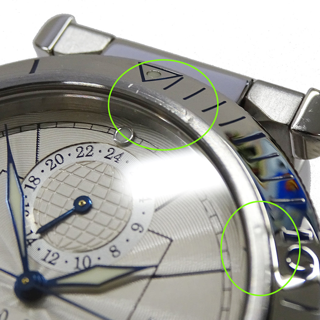Cartier カルティエ パシャ パワーリザーブ GMT W31037H3 メンズ 腕時計 自動巻き AT ステンレス 磨き済み【中古】