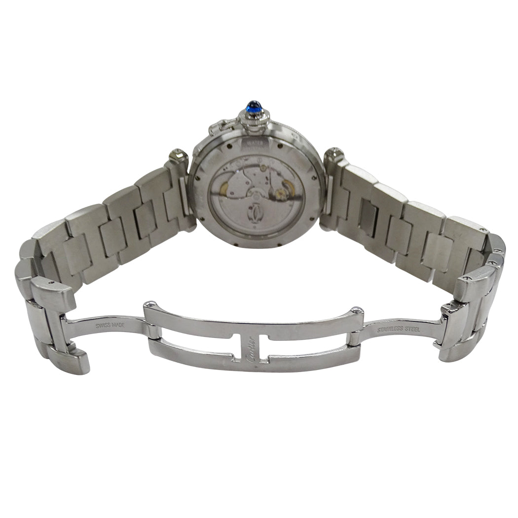 Cartier カルティエ パシャ パワーリザーブ GMT W31037H3 メンズ 腕時計 自動巻き AT ステンレス 磨き済み【中古】