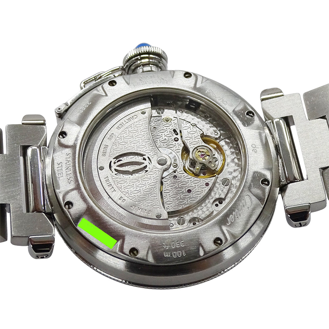 Cartier カルティエ パシャ パワーリザーブ GMT W31037H3 メンズ 腕時計 自動巻き AT ステンレス 磨き済み【中古】