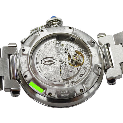 Cartier カルティエ パシャ パワーリザーブ GMT W31037H3 メンズ 腕時計 自動巻き AT ステンレス 磨き済み【中古】