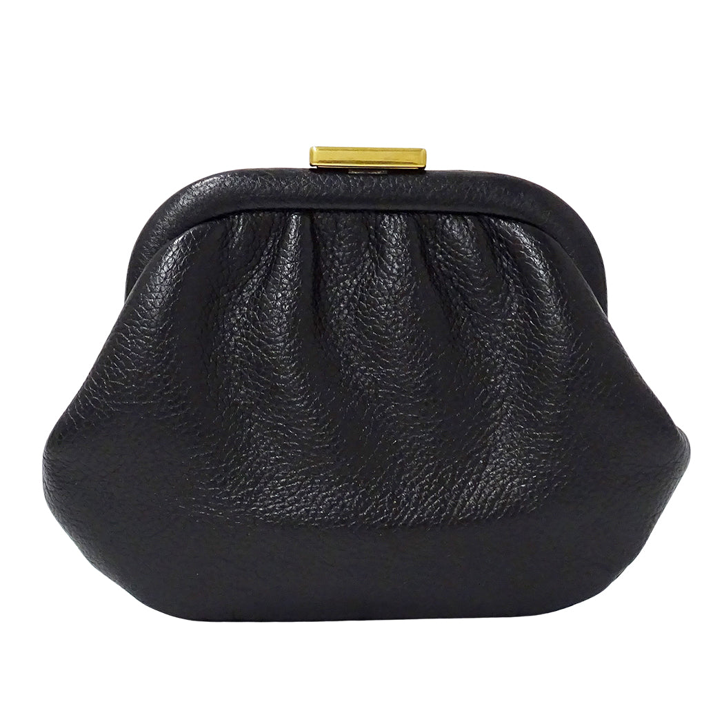 BALENCIAGA バレンシアガ ショルダーウォレット コインケース ブラック 618915 レザー レディース 【中古】