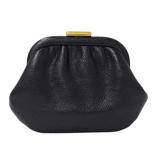 BALENCIAGA バレンシアガ ショルダーウォレット コインケース ブラック 618915 レザー レディース 【中古】