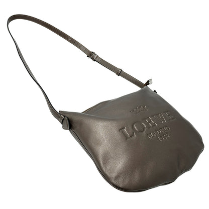 LOEWE ロエベ ショルダーバッグ ヘリテージ ブラウン レザー レディース 【中古】