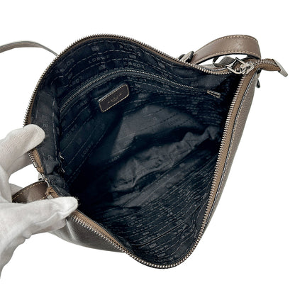 LOEWE ロエベ ショルダーバッグ ヘリテージ ブラウン レザー レディース 【中古】