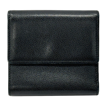 CHANEL シャネル 二つ折り財布 ココボタン ブラック レザー レディース 【中古】