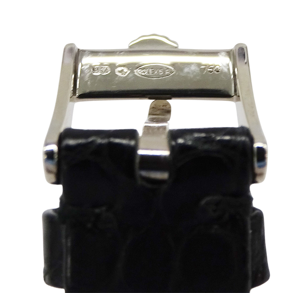 ROLEX ロレックス チェリーニ 6111 A番 レディース 腕時計 クオーツ QZ 18K 750WG レザー 磨き済み【中古】