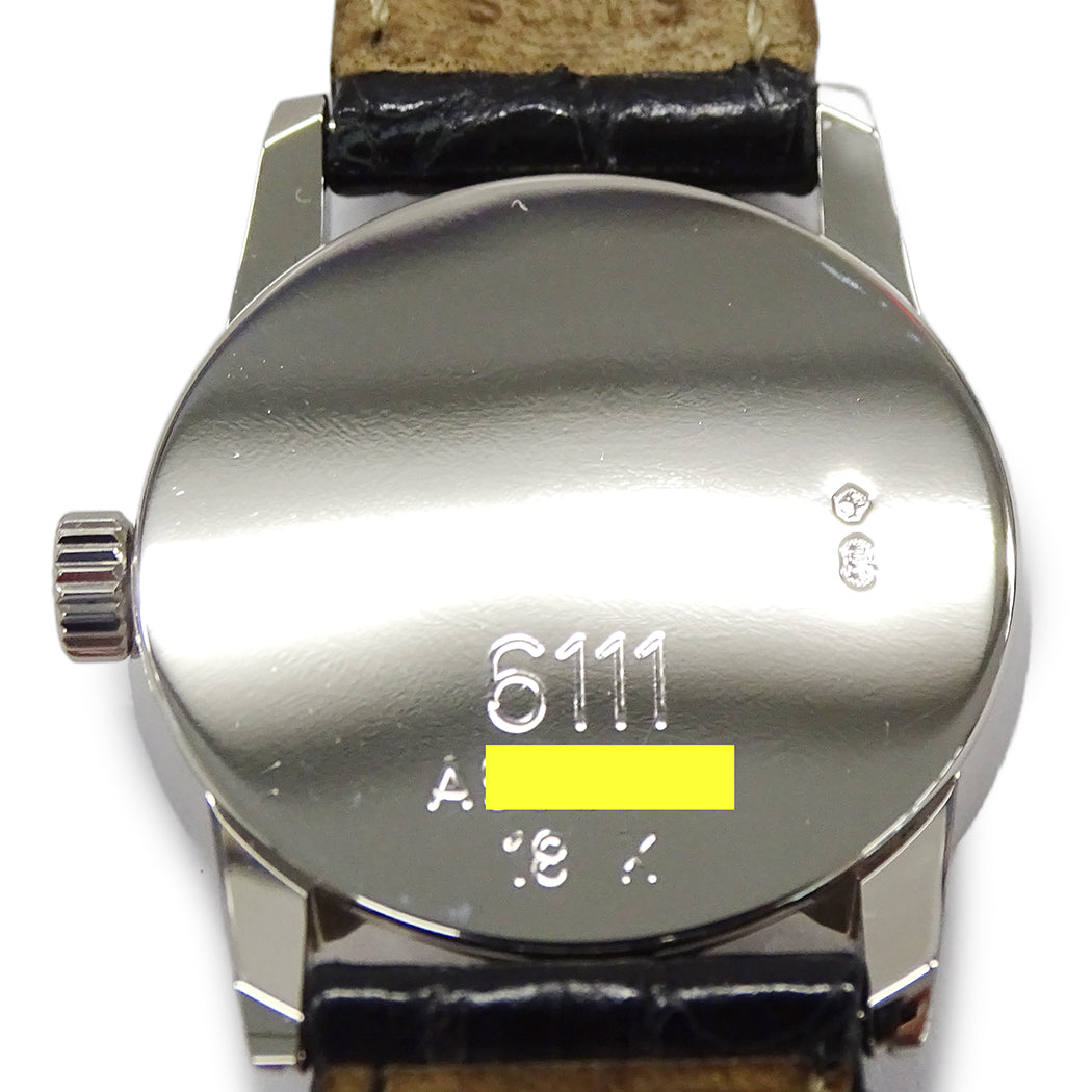 ROLEX ロレックス チェリーニ 6111 A番 レディース 腕時計 クオーツ QZ 18K 750WG レザー 磨き済み【中古】