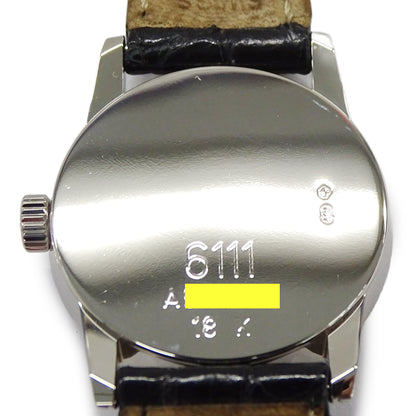 ROLEX ロレックス チェリーニ 6111 A番 レディース 腕時計 クオーツ QZ 18K 750WG レザー 磨き済み【中古】