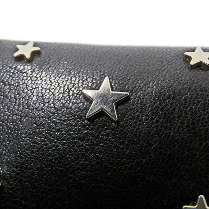JIMMY CHOO ジミーチュウ ビール BEALE 三つ折り財布 ブラック レザー レディース 【中古】