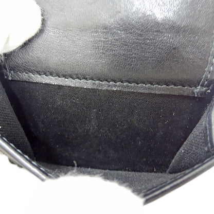 JIMMY CHOO ジミーチュウ ビール BEALE 三つ折り財布 ブラック レザー レディース 【中古】