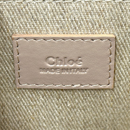Chloe クロエ ウッディ スモール 2wayバッグ セメントピンク スムースカーフ レディース 【中古】