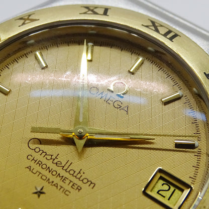 OMEGA オメガ コンステレーション 1302.10 メンズ 腕時計 デイト 自動巻き SS YG 磨き済み【中古】