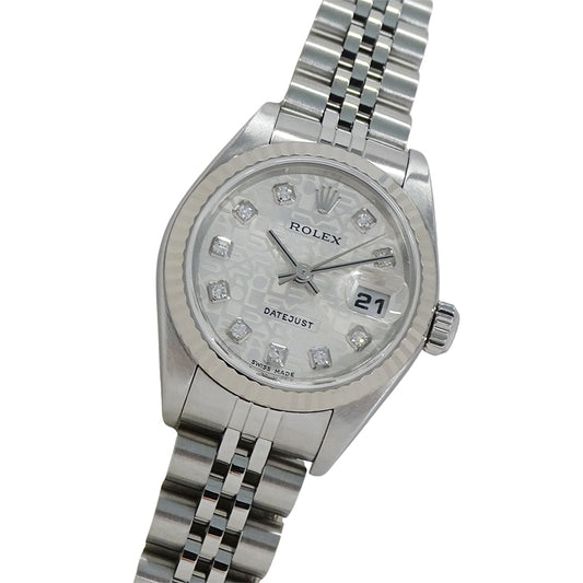 ROLEX ロレックス デイトジャスト 79174G F番 レディース 腕時計 自動巻き AT SS WG ダイヤモンド 磨き済み【中古】