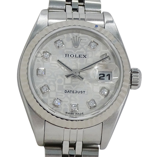 ROLEX ロレックス デイトジャスト 79174G F番 レディース 腕時計 自動巻き AT SS WG ダイヤモンド 磨き済み【中古】