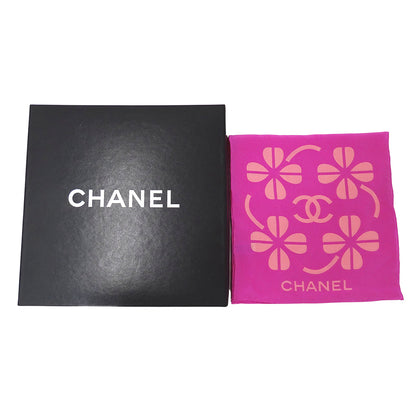 CHANEL シャネル スカーフ ピンク パープル シルク レディース 【中古】