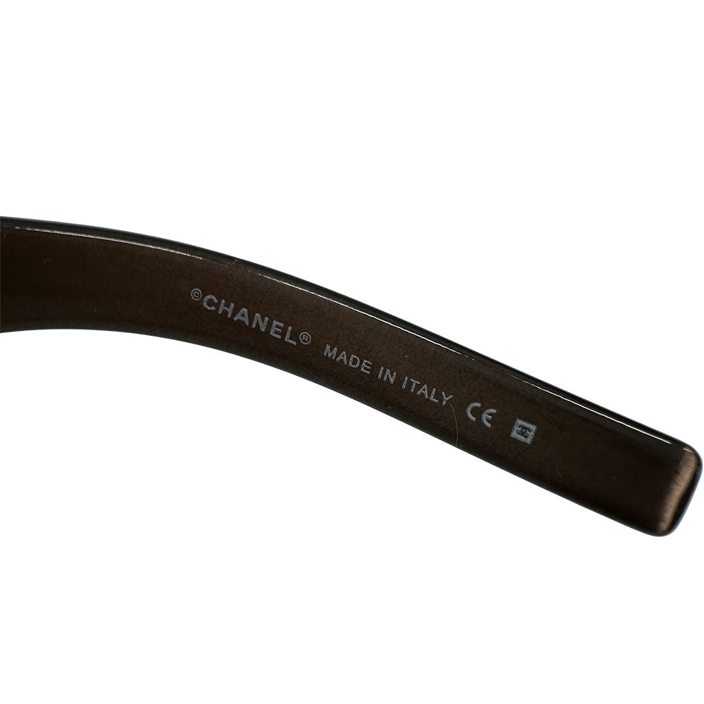 CHANEL シャネル サングラス ココマーク ブラウン 6016 プラスチック レディース 【中古】