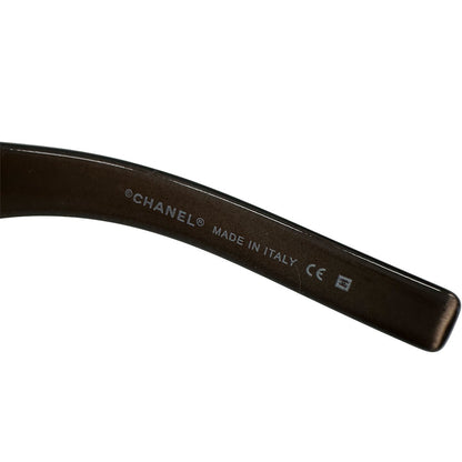 CHANEL シャネル サングラス ココマーク ブラウン 6016 プラスチック レディース 【中古】