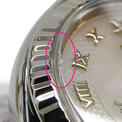 ROLEX ロレックス デイトジャスト 179174NR D番 レディース 腕時計 シェル 自動巻き AT SS WG 磨き済み【中古】