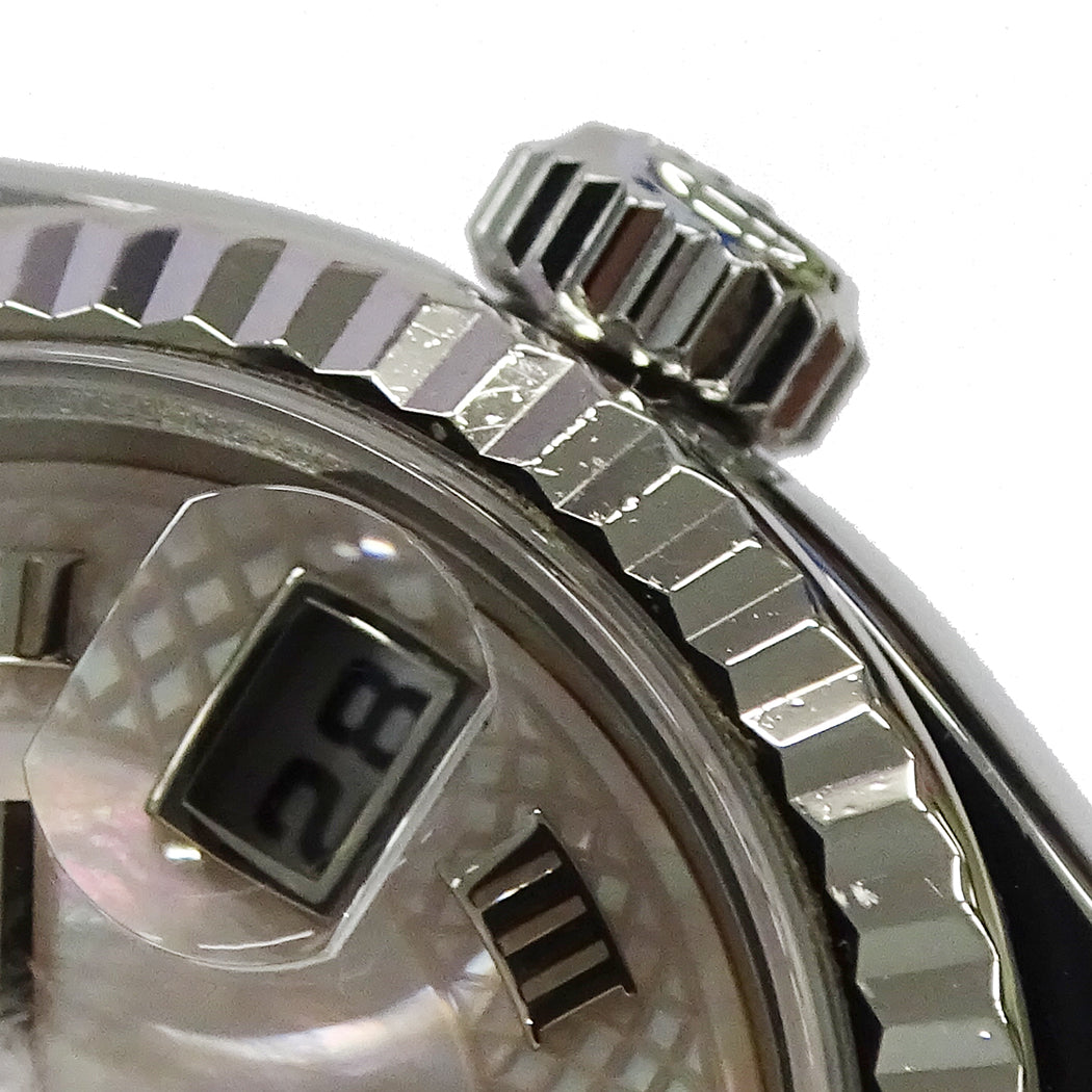 ROLEX ロレックス デイトジャスト 179174NR D番 レディース 腕時計 シェル 自動巻き AT SS WG 磨き済み【中古】