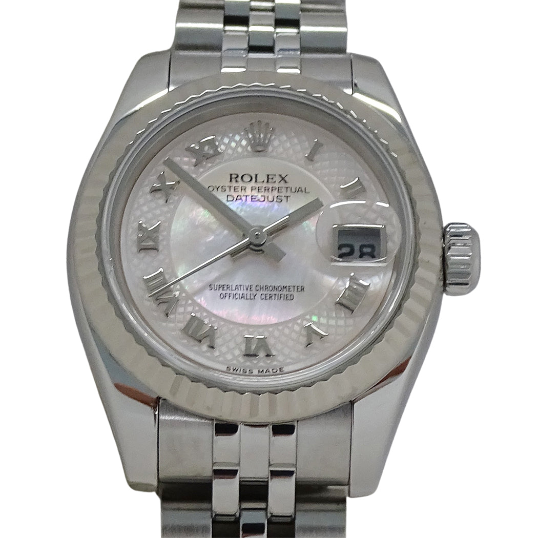 ROLEX ロレックス デイトジャスト 179174NR D番 レディース 腕時計 シェル 自動巻き AT SS WG 磨き済み【中古】