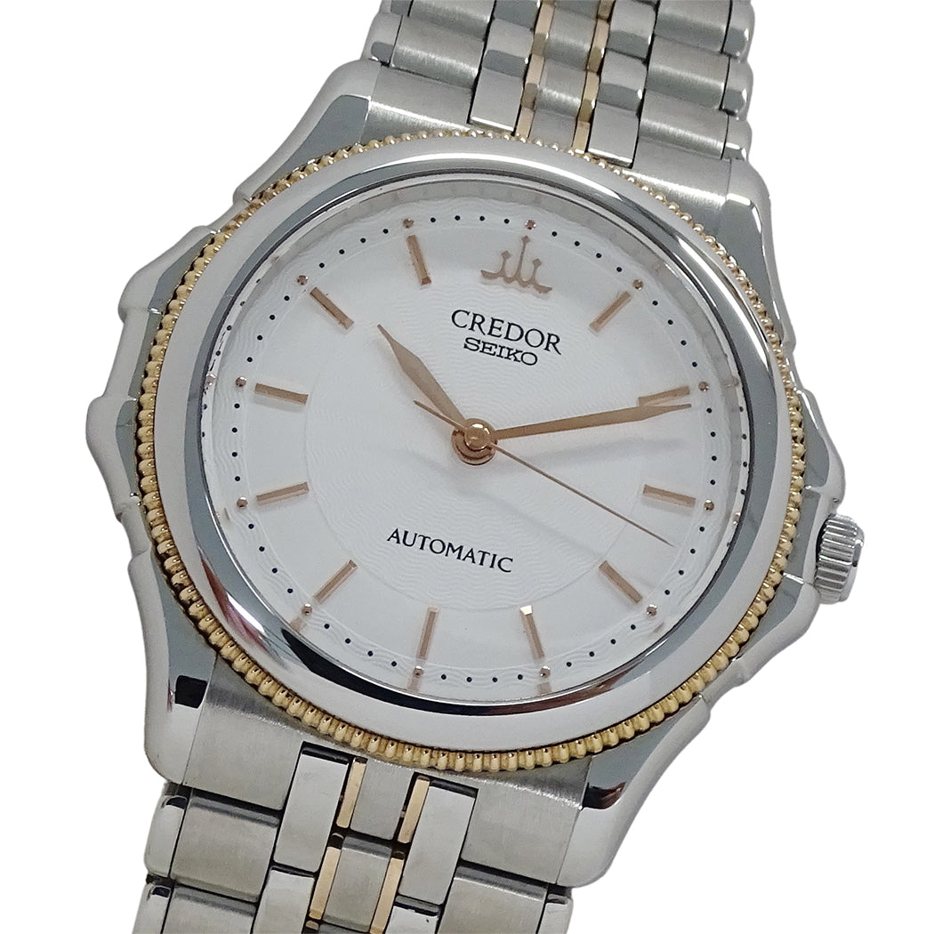 SEIKO セイコー クレドール パシフィーク 4S71-6A10 GCBB994 メンズ 腕時計 自動巻き AT SS 18KT PG 磨き済み【中古】