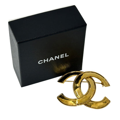 CHANEL シャネル ブローチ GP ゴールド レディース メンズ 【中古】