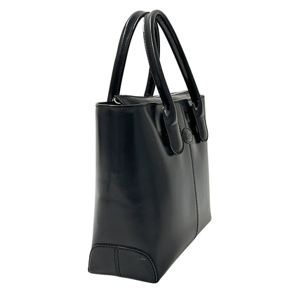 TOD’S トッズ トートバッグ ブラック レザー レディース 【中古】