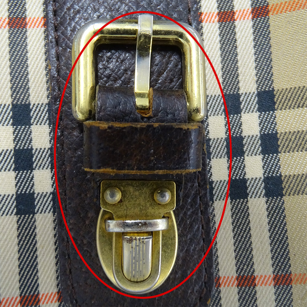 Burberrys バーバリーズ ショルダーバッグ ブラウン ベージュ キャンバス レディース 【中古】