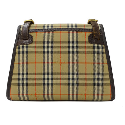 Burberrys バーバリーズ ショルダーバッグ ブラウン ベージュ キャンバス レディース 【中古】