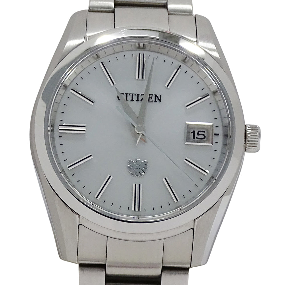 CITIZEN シチズン ザ シチズン AQ4080-52A メンズ 腕時計 エコドライブ ソーラー ステンレス【中古】